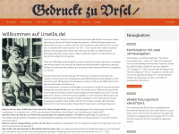ursellis.de Webseite Vorschau