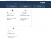 uvzh.ch Webseite Vorschau