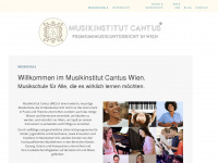 musikinstitutcantus.at Webseite Vorschau