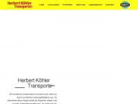 herbert-koehler-transporte.de Webseite Vorschau