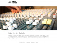 zebra-sounds.de Webseite Vorschau