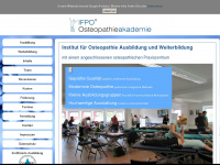 ifpo-osteopathieakademie.de Webseite Vorschau