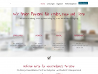 agenturmarypoppins.ch Webseite Vorschau