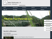 aktive-tierfreunde.net Webseite Vorschau