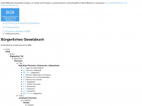 buergerliches-gesetzbuch.net Webseite Vorschau