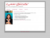 comm-unicate.at Webseite Vorschau