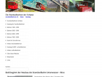 standseilbahnen.ch Webseite Vorschau