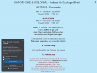 kapotheke.de Webseite Vorschau