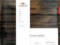 timberin.fr Webseite Vorschau