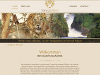 sanyusafaris.com Webseite Vorschau