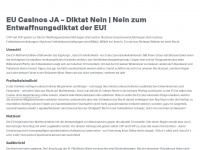 eu-diktat-nein.ch Webseite Vorschau