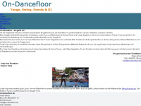 on-dancefloor.de Webseite Vorschau