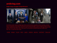 antikrieg.eu Webseite Vorschau