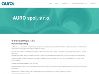 auro.cz Webseite Vorschau