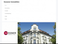 gossner-immobilien.de Webseite Vorschau