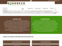 baumpflege-rohrbeck.de Webseite Vorschau