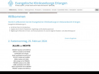 evangelische-klinikseelsorge-erlangen.de Webseite Vorschau