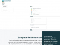 hiking-europe.eu Webseite Vorschau