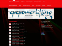 epcpowerlifting.com Webseite Vorschau