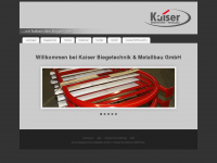 kaiser-biegetechnik.com Webseite Vorschau