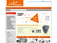wimesure.fr Webseite Vorschau