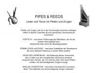 pipes-reeds.de Webseite Vorschau