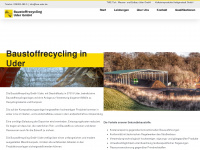 baustoff-recycling-uder.de Webseite Vorschau