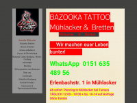 bazooka-tattoo.de Webseite Vorschau