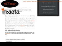 acteasy.eu Webseite Vorschau