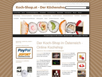 koch-shop.at Webseite Vorschau