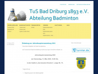 badminton-bad-driburg.de Webseite Vorschau