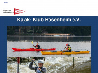 kajak-klub-rosenheim.de Webseite Vorschau