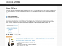kinder-e-gitarre.de Webseite Vorschau