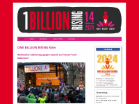 onebillionrising-koeln.de Webseite Vorschau