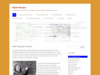 mathparsers.com Webseite Vorschau