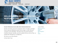 max-werth-reifenfachbetrieb.de Webseite Vorschau