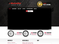 matador-reifen.info Webseite Vorschau