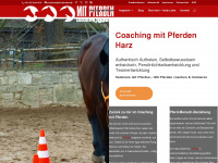 coaching-mit-pferden-harz.de Webseite Vorschau