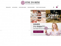 finetodine.shop Webseite Vorschau