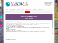 paintball-harz.de Webseite Vorschau