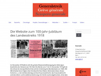 generalstreik.ch Webseite Vorschau
