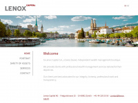 lenox-cap.ch Webseite Vorschau