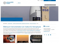 space.univie.ac.at Webseite Vorschau