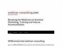 webinar-consulting.com Webseite Vorschau
