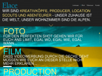 elace-productions.com Webseite Vorschau