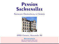 pension-sachsenallee.com Webseite Vorschau