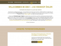 oehlerhof.it Webseite Vorschau