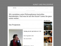 kunstundphilosophie.ch Webseite Vorschau