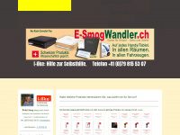 e-smogwandler.ch Webseite Vorschau