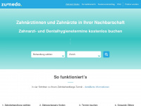 zumedo.ch Webseite Vorschau